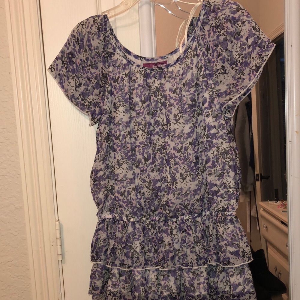 Purple flower shirt